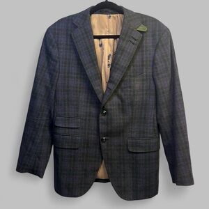 🇮🇹 BESPOKE Ariston Italian Wool Plaid Blazer